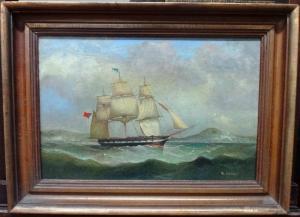Darby A,A masted ship in full sail,Bellmans Fine Art Auctioneers GB 2018-01-09