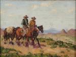 DARGE Fred 1900-1978,cowboys on the trail,Fairfield Auction US 2007-05-20