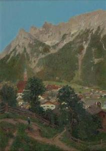 DARGEN Ernst 1866-1929,Mittenwald mit Karwendelgebirge,Palais Dorotheum AT 2011-11-22