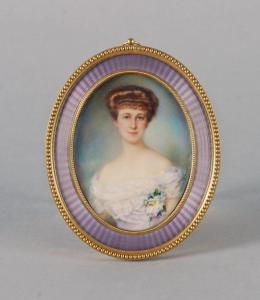 DARGENTAL Aimee 1890,Miniatura: Portret młodej kobiety,1915,Rempex PL 2012-03-21