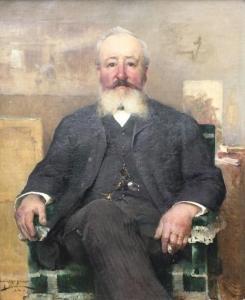 DARIEN Henri Gaston 1864-1926,Portrait du père de l'artiste,1892,Eric Caudron FR 2015-06-19