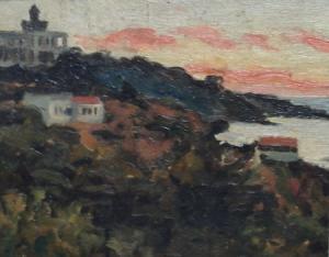 DARIO BARBOSA Carlo 1800-1900,Coucher de soleil sur la calanque,Tajan FR 2007-06-27