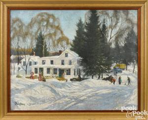 DARLING Jay Norwood 1876-1962,winter landscape,Pook & Pook US 2018-09-15