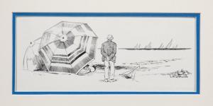 DARLING Lois M 1917-1989,_ yachtsman___on the beach,1917,Copley US 2014-07-25