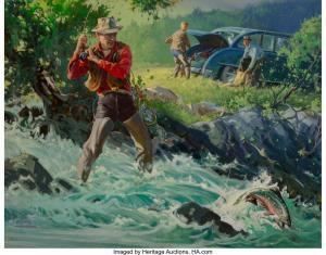 DARLING Louis 1916-1970,Fly Fisher,Heritage US 2019-05-03
