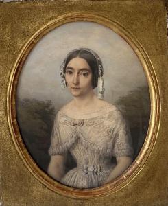 DARODES Louis Auguste,Portrait de femme,1847,Libert FR 2023-07-06