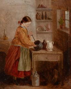 DARRAH Ann Sophia Towne 1819-1881,Domestic Interior,c.1850,William Doyle US 2022-01-11