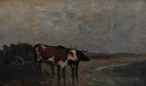 DARRAH Ann Sophia Towne 1819-1881,The Oxen Cart,Skinner US 2017-09-27
