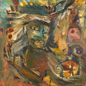 Darren Vigil Gray 1959,Stopped to Look Back,1994,Santa Fe Art Auction US 2023-09-20
