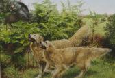 DARROLL Gail 1952,Two Golden Retrievers and a Grouse,2003,iGavel US 2014-03-28