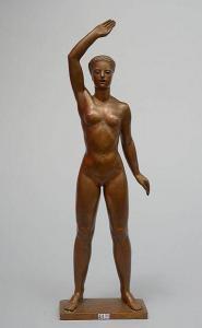 DARVILLE Alphonse 1910-1990,Femme nue debout au bras levé,VanDerKindere BE 2017-01-17