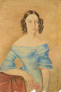 DAS DORES DE ALMEIDA FURTADO MARIA,Retrato de Senhora,1849,Veritas Leiloes PT 2023-01-24