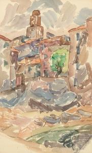 DASBURG Andrew Michael 1887-1979,Untitled (Harbor Mid-Day),Santa Fe Art Auction US 2022-11-04