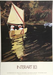 DASH Robert Warren 1934-2013,Interart, Poster of Children Sailing,1983,Ro Gallery US 2023-05-13