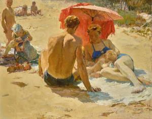 DASHKEVICH ALEXANDRE DIOMIDOVICH 1912-1984,ON THE BEACH,1960,Sotheby's GB 2018-06-05