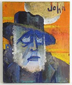 DASHWOOD JOHN,A portrait of a bearded gentleman wearing a hat,Claydon Auctioneers UK 2021-12-29