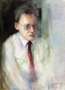 DASKALAKIS Stefanos 1952,Man with red tie,1997,Bonhams GB 2011-11-28