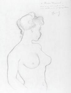 DASNOY Albert 1901-1992,Femme nue en buste,1950,Millon & Associés FR 2021-11-30