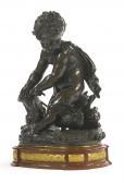 DASSON Henry 1825-1896,L' ENFANT AU CANARD,1882,Sotheby's GB 2014-10-29