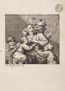 DASSONVILLE Jacques 1619-1670,La Mère nourrice à l\’estaminet,Ader FR 2020-07-08