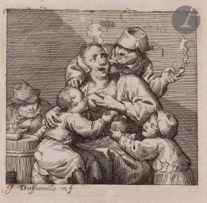 DASSONVILLE Jacques 1619-1670,La Mère nourrice à l\’estaminet,Ader FR 2022-11-25