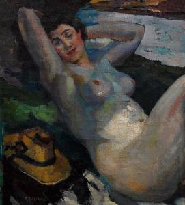 DASTRAC Raoul Jean 1891,Reclining nude,Shapiro AU 2015-07-26
