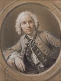 DATHAN Johann Georg 1703-1748,Portrait présumé de Charles-Nicolas Cochin,Christie's GB 2009-10-21