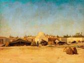 DAUBEIL Jules 1839-1896,Campement nomade, Jaber, Tunisie,Rossini FR 2020-02-14