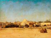 DAUBEIL Jules 1839-1896,Campement nomade, Jaber, Tunisie,Rossini FR 2020-05-28