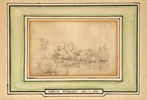 DAUBIGNY Charles Francois 1817-1878,Bateaux sur un Lac,Weschler's US 2013-03-22