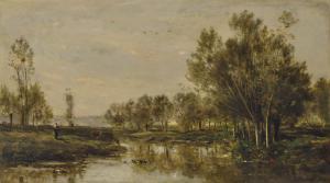DAUBIGNY Charles Francois 1817-1878,La saulaie,1863,Christie's GB 2019-05-01