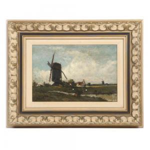 DAUBIGNY Charles Francois 1817-1878,The Windmill ( Le Moulin a vent),Ripley Auctions US 2024-02-10