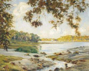 DAUCHEZ Andre 1870-1948,A sunny day on the river,Christie's GB 2013-09-12