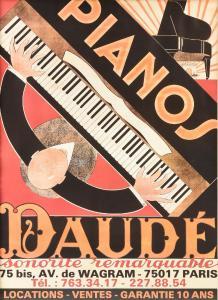 DAUDÉ André 1897-1979,Pianos Daudé,1960,Simpson Galleries US 2020-09-20