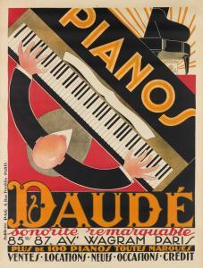 DAUDÉ André 1897-1979,PIANOS DAUDÉ,1926,Swann Galleries US 2018-03-01