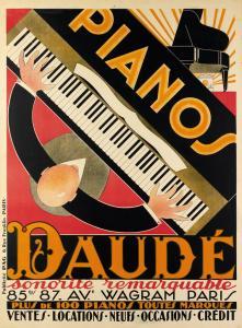 DAUDÉ André 1897-1979,PIANOS DAUDÉ,1926,Swann Galleries US 2017-08-02