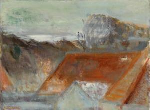 DAUGAARD Niels Christian 1901-1993,Landscape, sunrise,1958,Bruun Rasmussen DK 2022-10-11