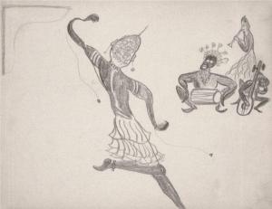DAUMAL René,Cérémonie magique en Afrique noire,Artcurial | Briest - Poulain - F. Tajan 2012-02-14