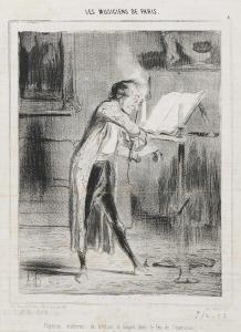 DAUMIER Honore 1808-1879,"Paganini moderne ..." / "Les théatres au mois d'a,Neumeister DE 2011-03-30