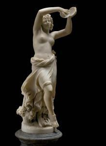 DAUSCH Constantin,A German white marble figure of a Bacchante3on ped,1885,Christie's 2007-04-11