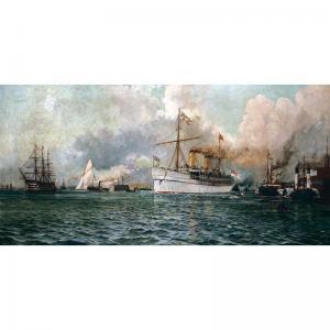 DAVENPORT Hayward M,H.M.S. OPHIR LEAVING PORTSMOUTH, MARCH 15TH 1901, ,Sotheby's 2002-12-16