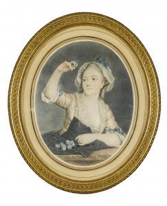 DAVESNE PIERRE 1764-1796,YOUNGLADY WITH PLUMS, YOUNGLADY WITH CHERRIES,Sotheby's GB 2017-09-14