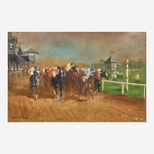 DAVEY Randall 1887-1964,Horse Race,Freeman US 2023-06-06