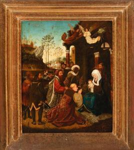DAVID Gerard 1460-1523,Maria, Jesus and the Three Wise Men,Deutsch AT 2021-07-07
