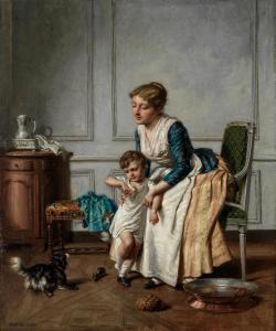 DAVID Gustave 1824-1891,Distraction at bedtime,Bonhams GB 2021-11-10