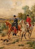 DAVID Gustave 1824-1891,Fox Hunt Scene,Butterscotch Auction Gallery US 2018-07-22