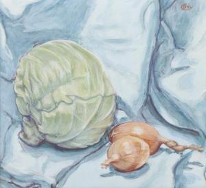 DAVID Henry 1900-1900,Cabbage and Onions,1979,Ripley Auctions US 2023-04-29