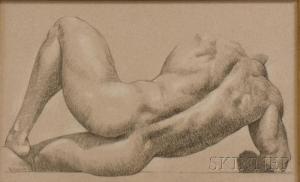 DAVID Henry 1900-1900,Male Figure Study,Skinner US 2009-07-15