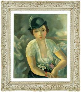 DAVID Hermine 1886-1970,Portrait of a lady in a dirndl,1920,Art Consulting CZ 2023-06-11