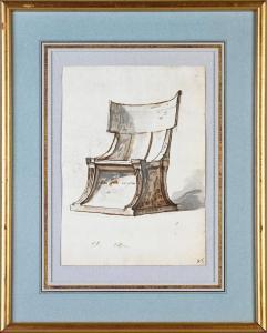 DAVID Jacques Louis,Projet de chaise antique pour la villa Negroni,Coutau-Begarie 2024-04-17